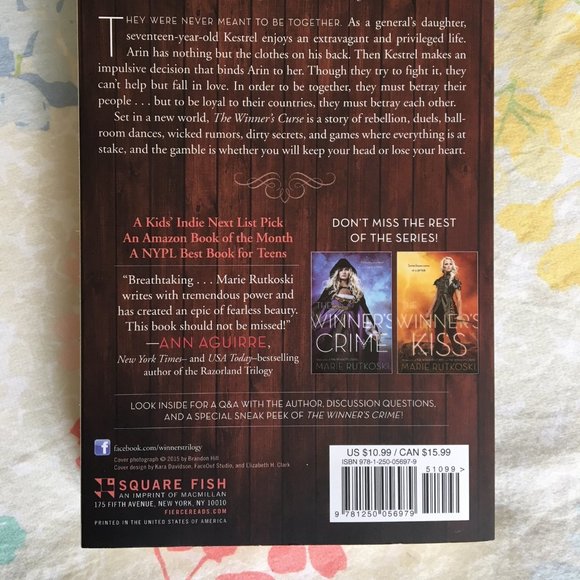 3 for 30 ✨ The Winner's Curse - Paperback Book - Picture 2 of 2